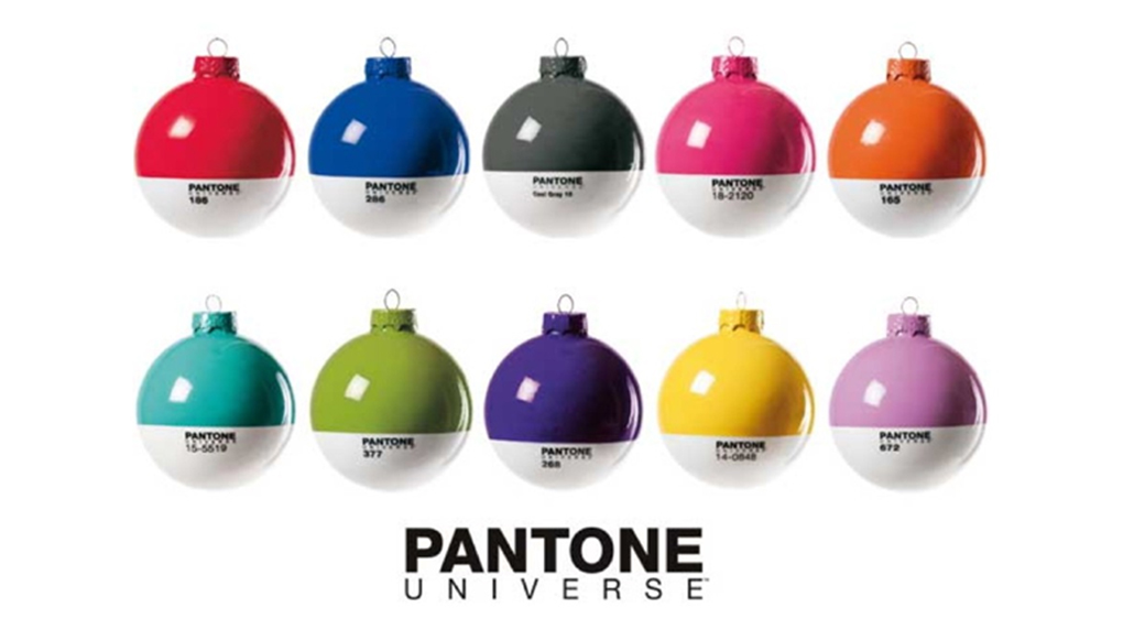 Pantone Christmas balls