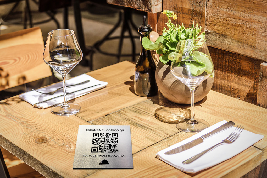 imprenta online carta restaurante código QR