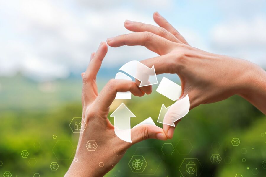 Impresión sostenible reciclaje