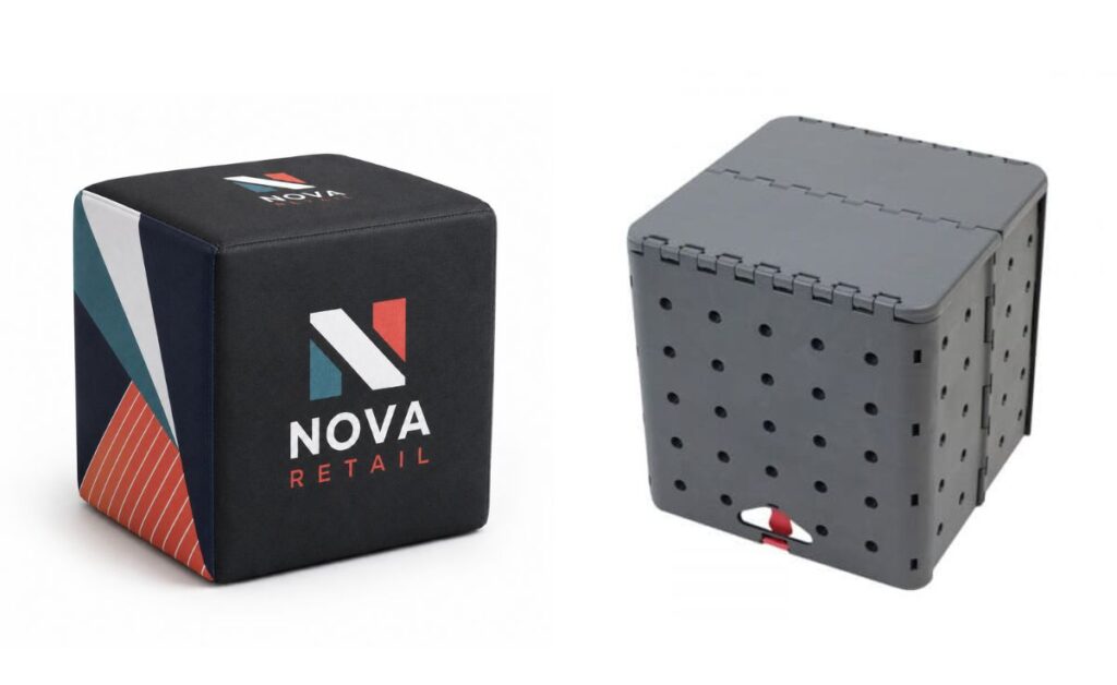 cubo impreso tela